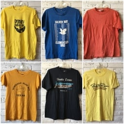 Vintage and Retro T-shirts by the pound